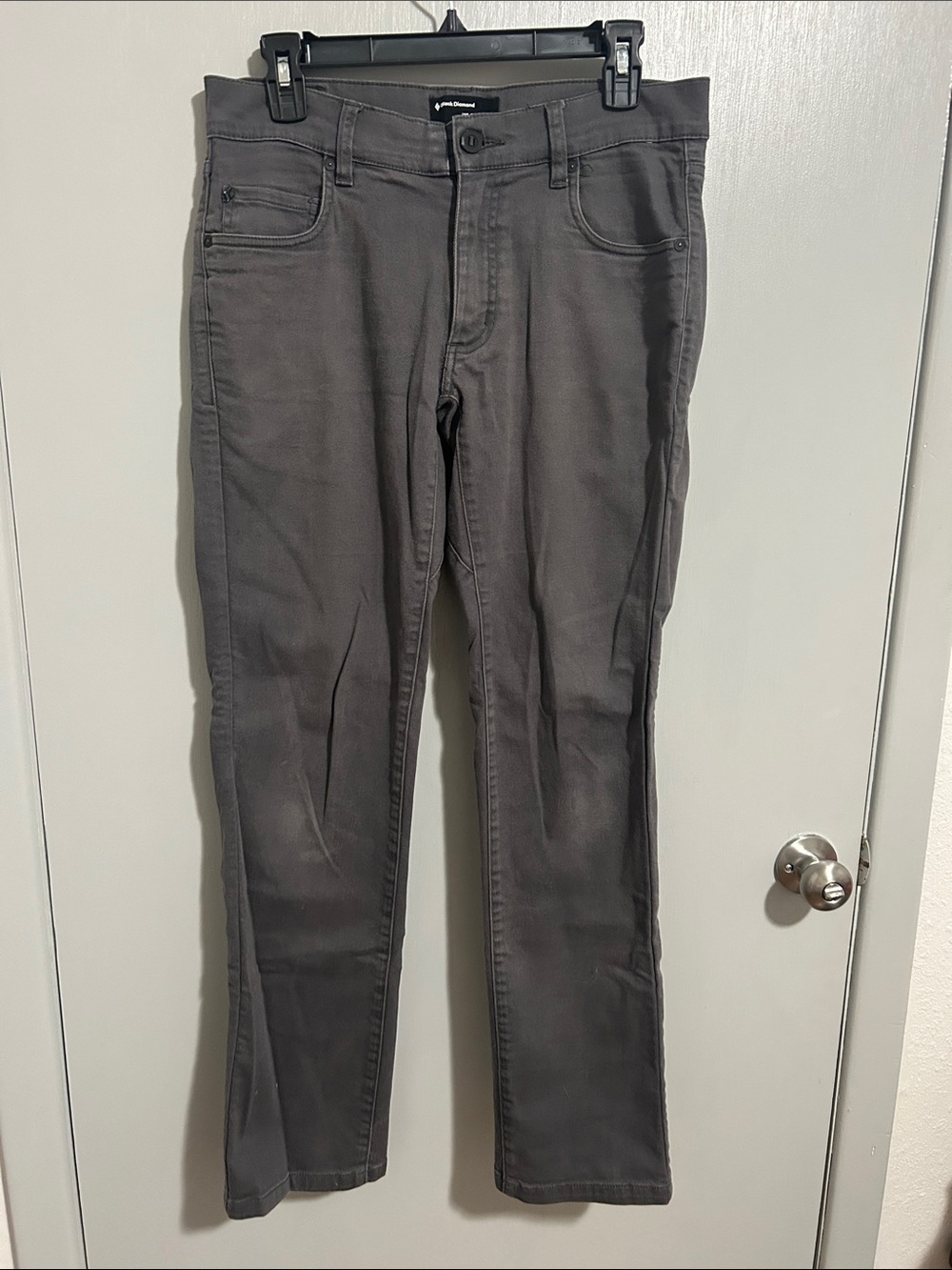 Black Diamond Men's Forged Denim Climbing Pants Charcoal Gray 30/32